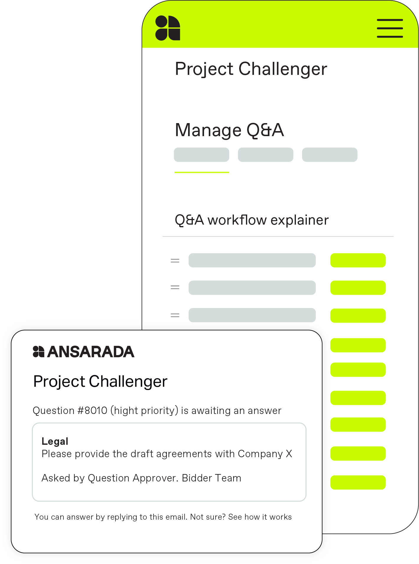 Ansarada Q&A workflow 