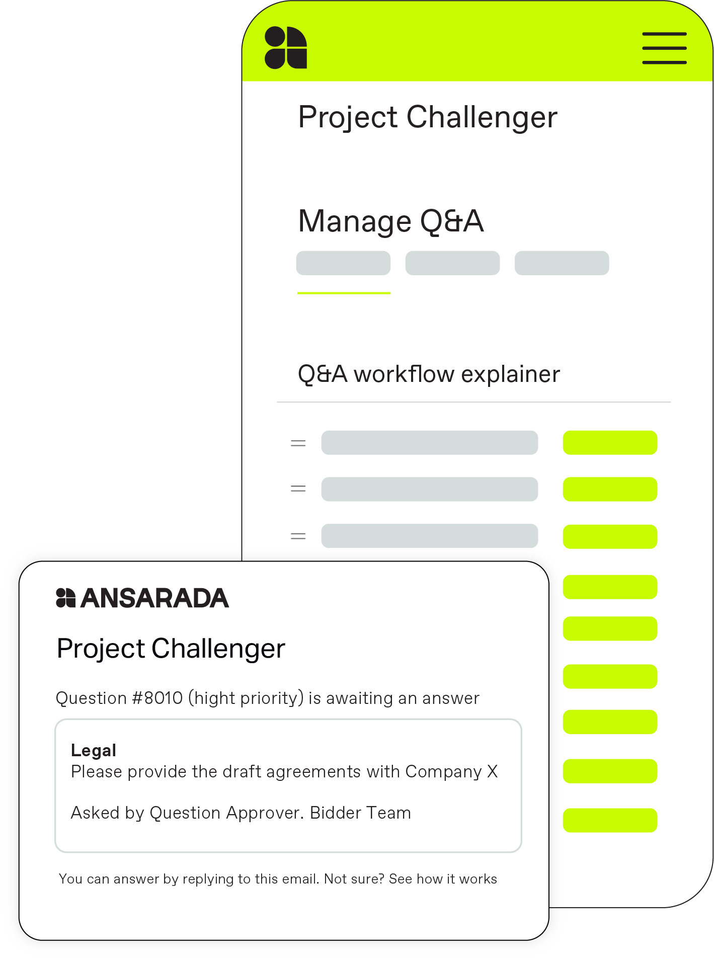 Ansarada Q&A workflow 