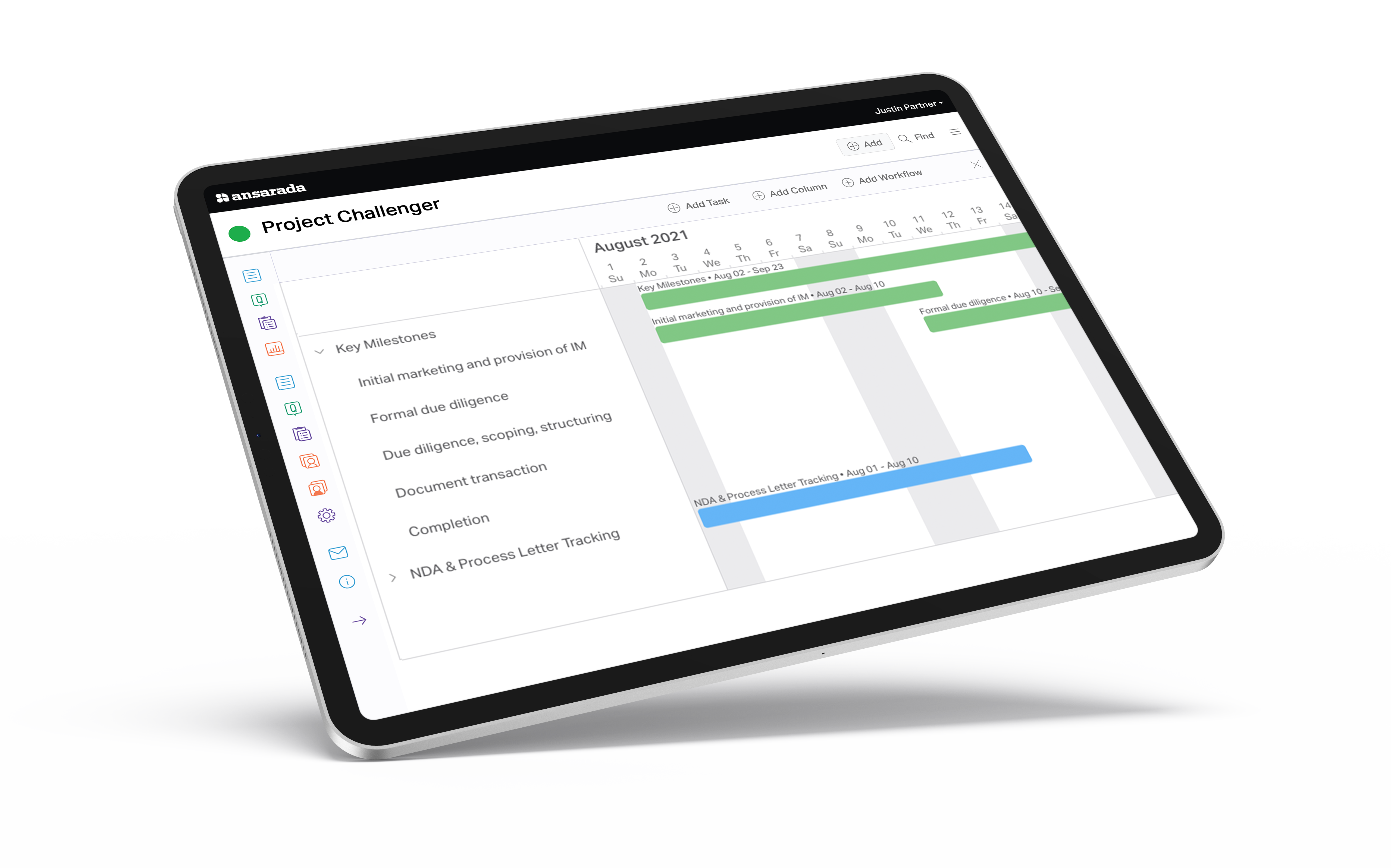 visualize your workflows with a gantt chart