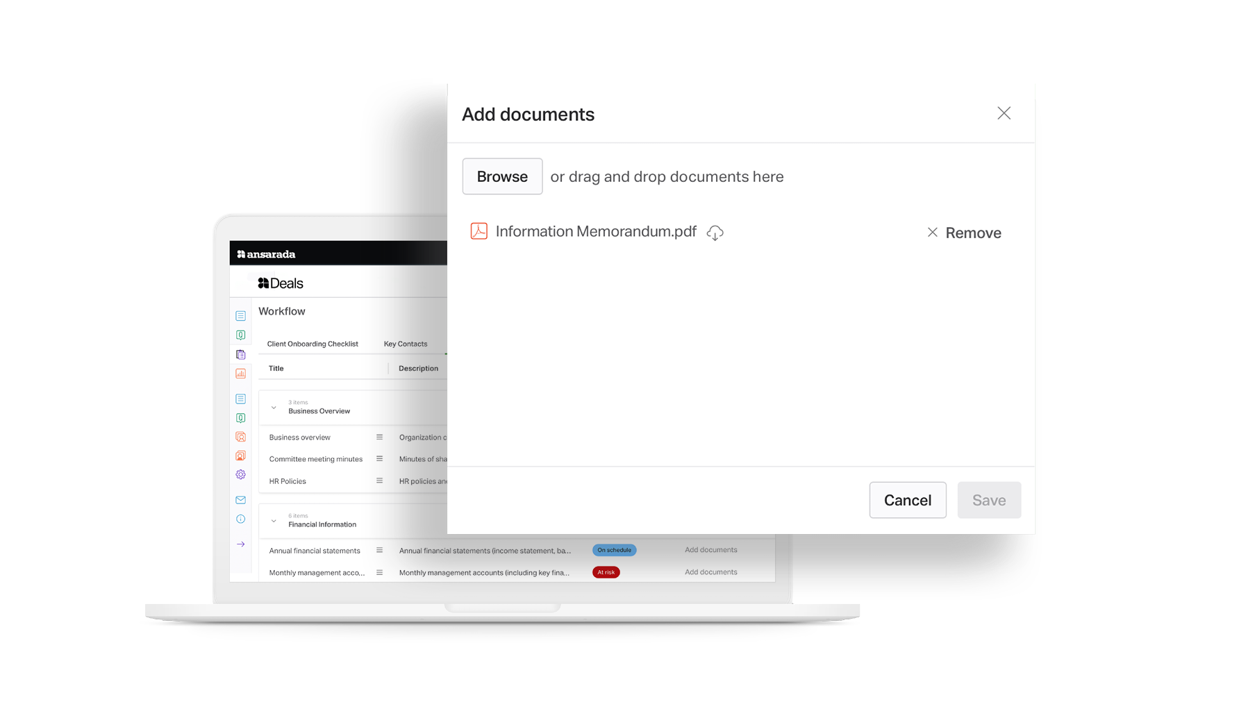 attach documents in Workflow